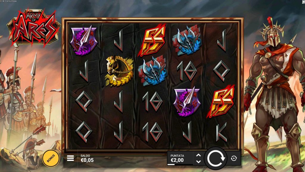 Schermata di gioco Army of Ares