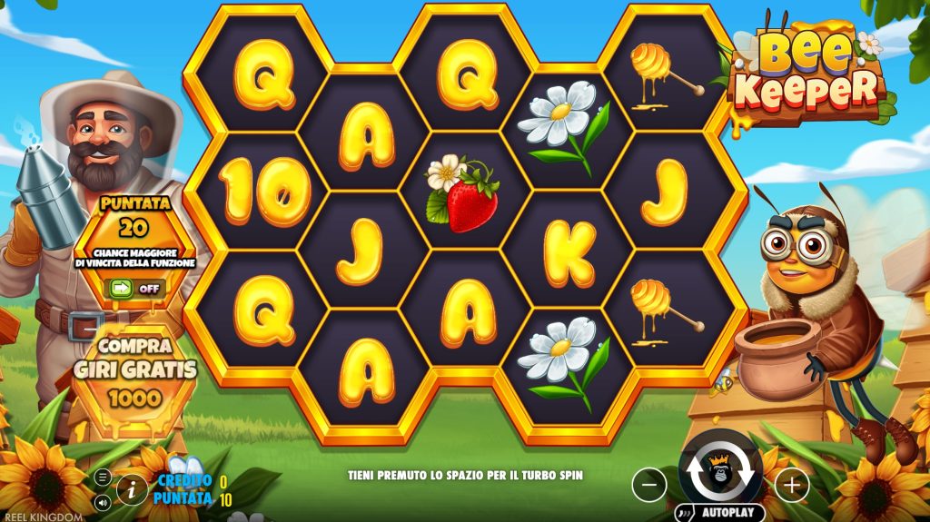 Banner della slot Bee Keeper