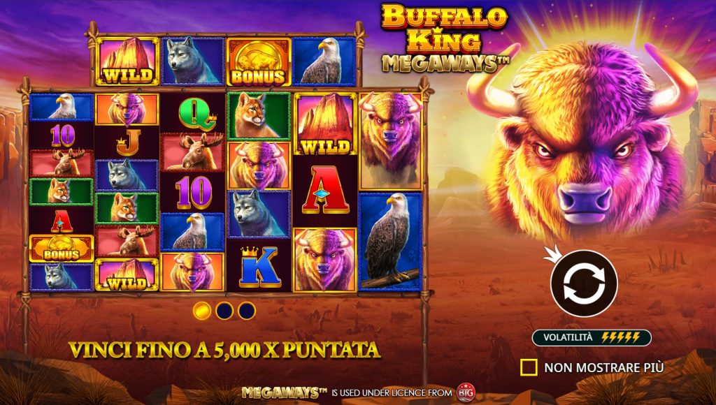 Banner della slot Buffalo King Megaways