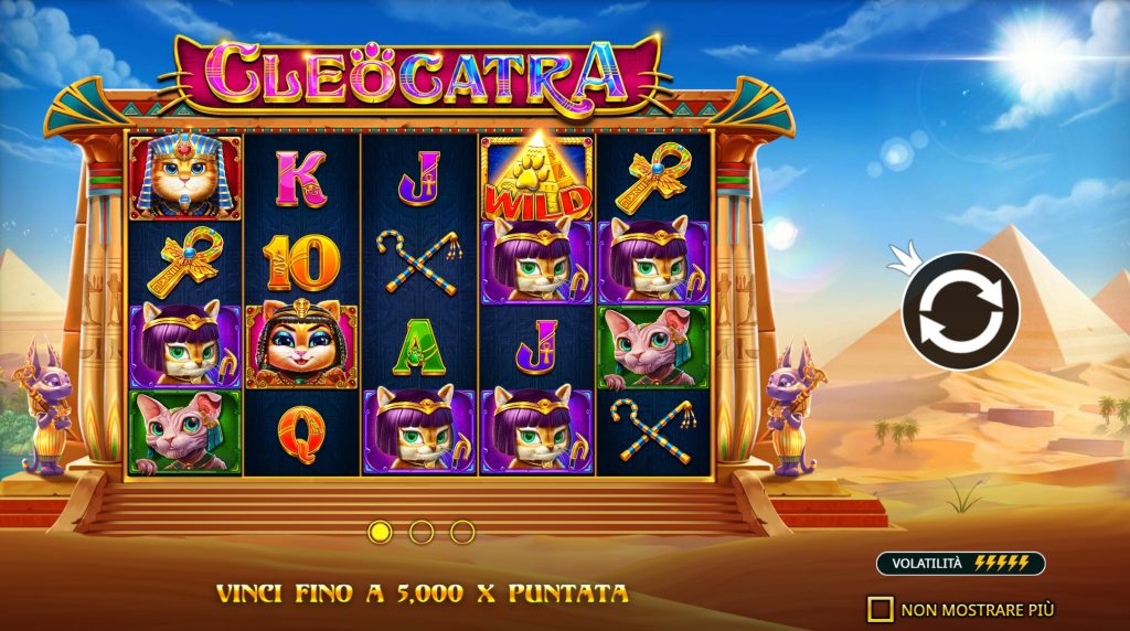 Banner della slot Cleocatra