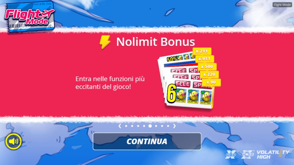 Banner della slot Flight Mode