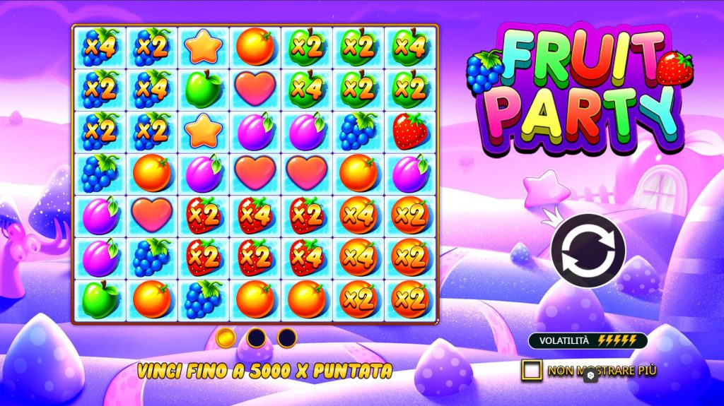 Banner della slot Fruit Party