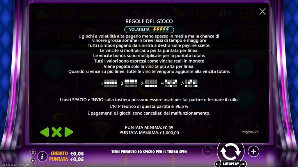 Banner della slot Joker's Jewels