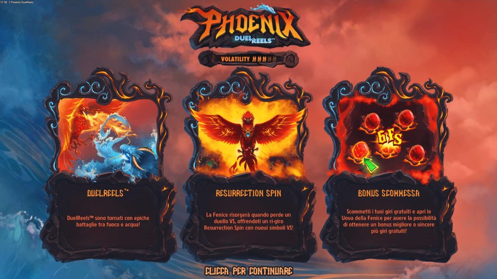 Banner della slot Phoenix DuelReels