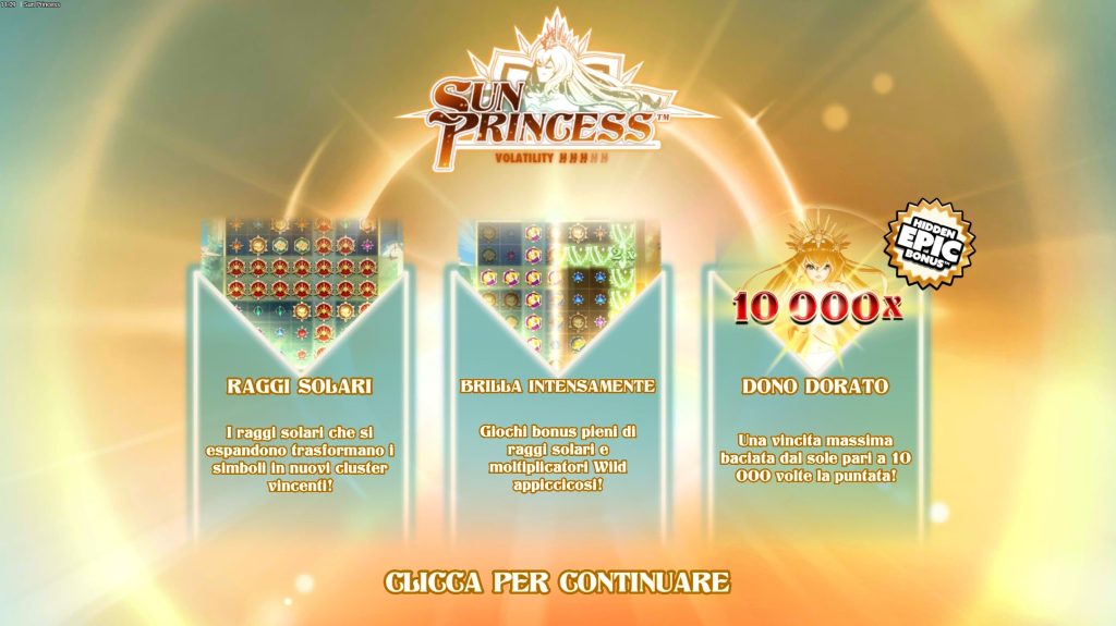Banner della slot Sun Princess