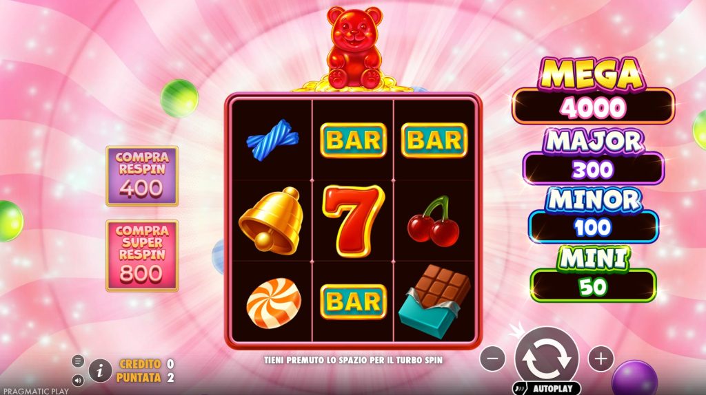 Banner della slot Super Gummy Strike