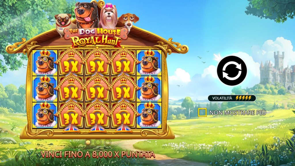 Banner della slot The Dog House – Royal Hunt