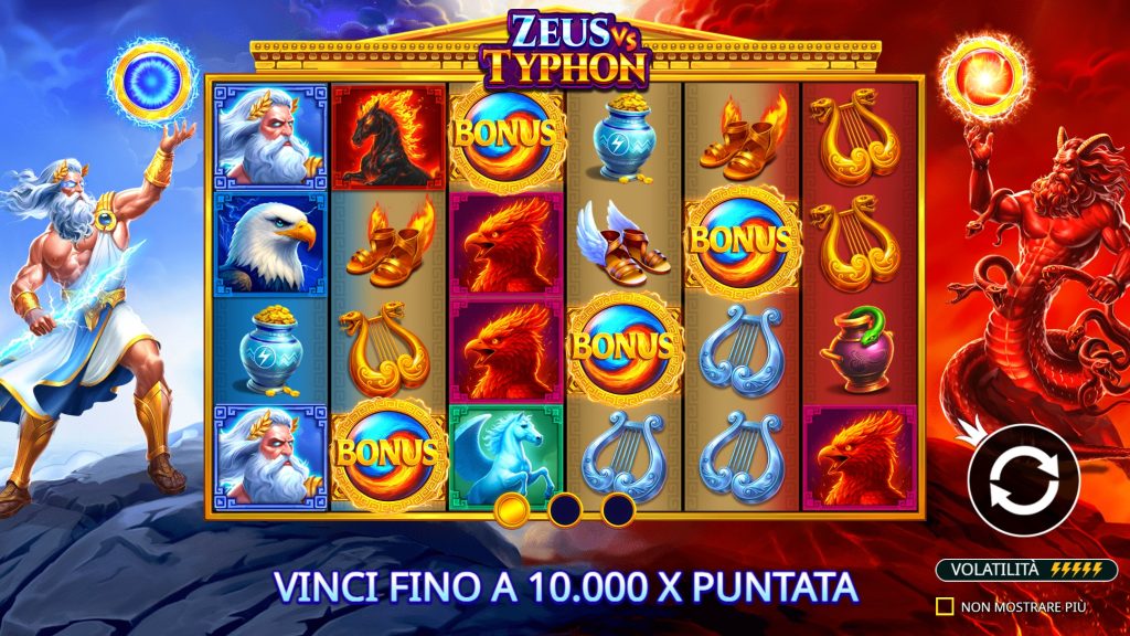 Schermata di gioco Zeus vs Typhon