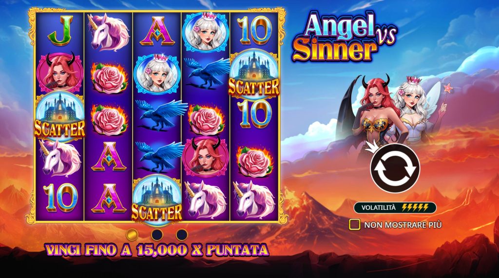 Schermata di gioco Angel vs Sinner