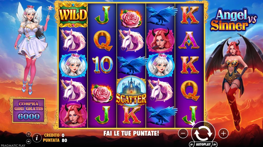 Banner della slot Angel vs Sinner