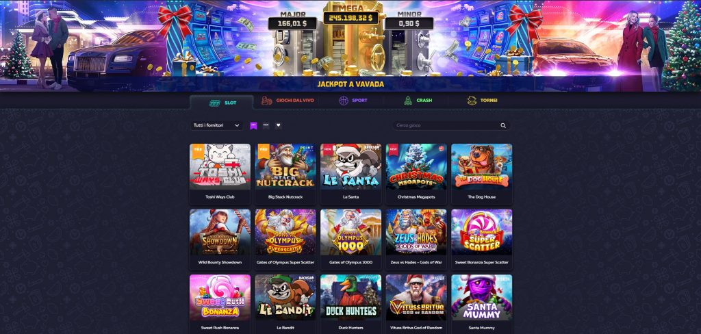 Home page del casinò VAVADA
