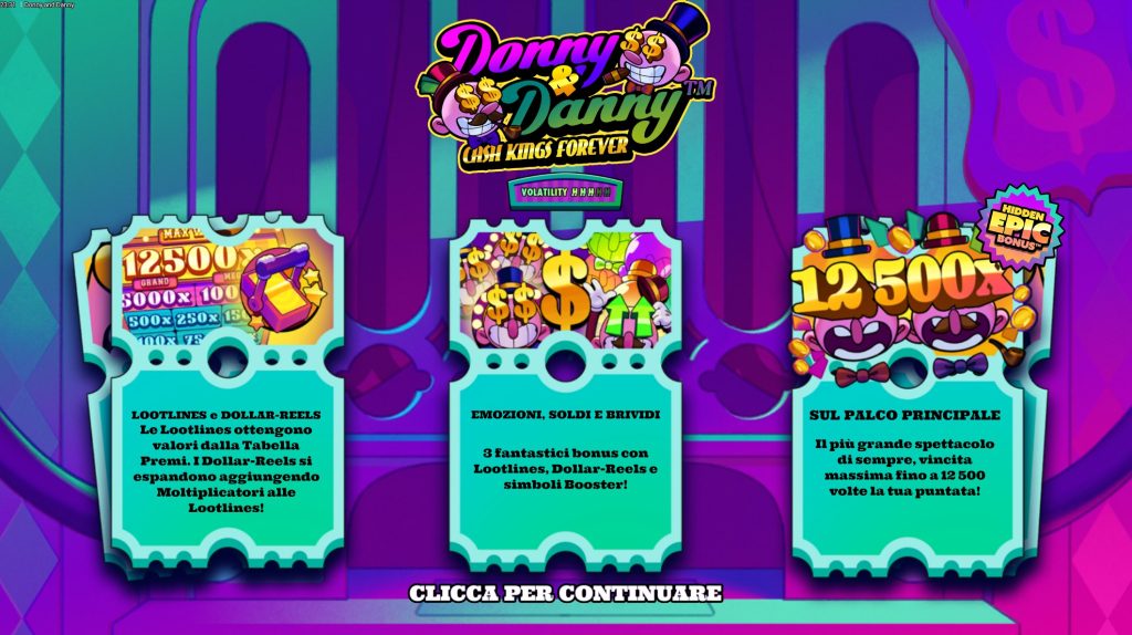 Banner della slot Donny and Danny