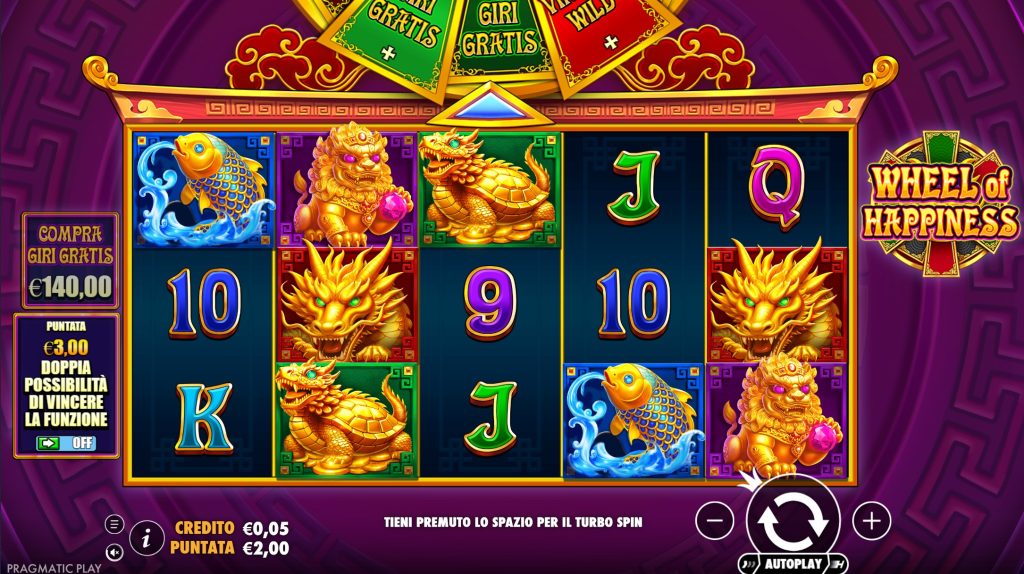 Banner della slot Wheel of Happiness