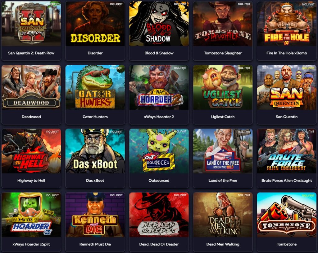 Schermata di gioco Nolimit City slot