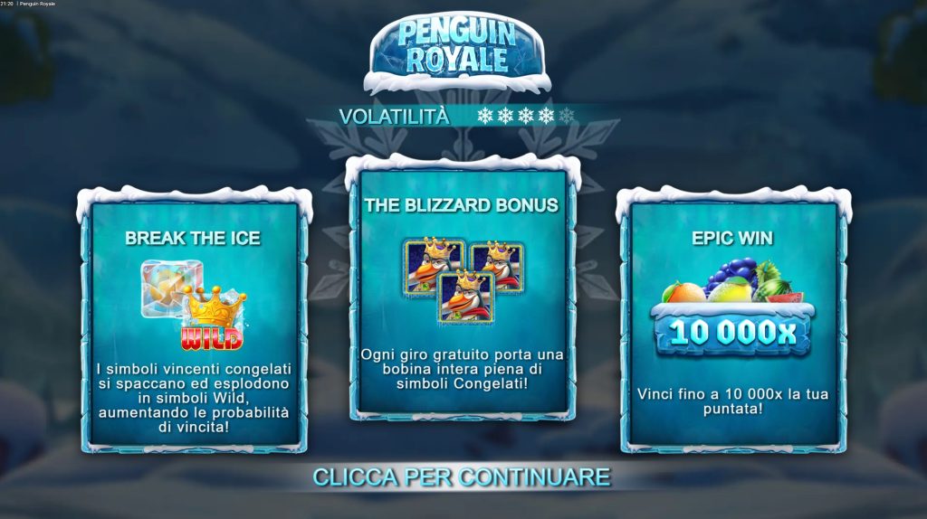 Banner della slot Penguin Royale