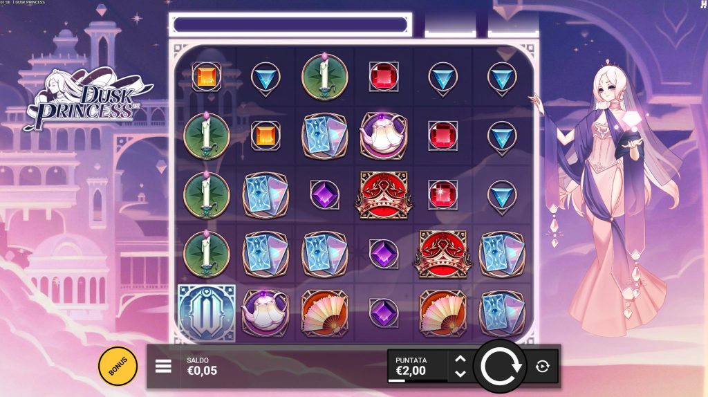 Schermata di gioco Dusk Princess slots