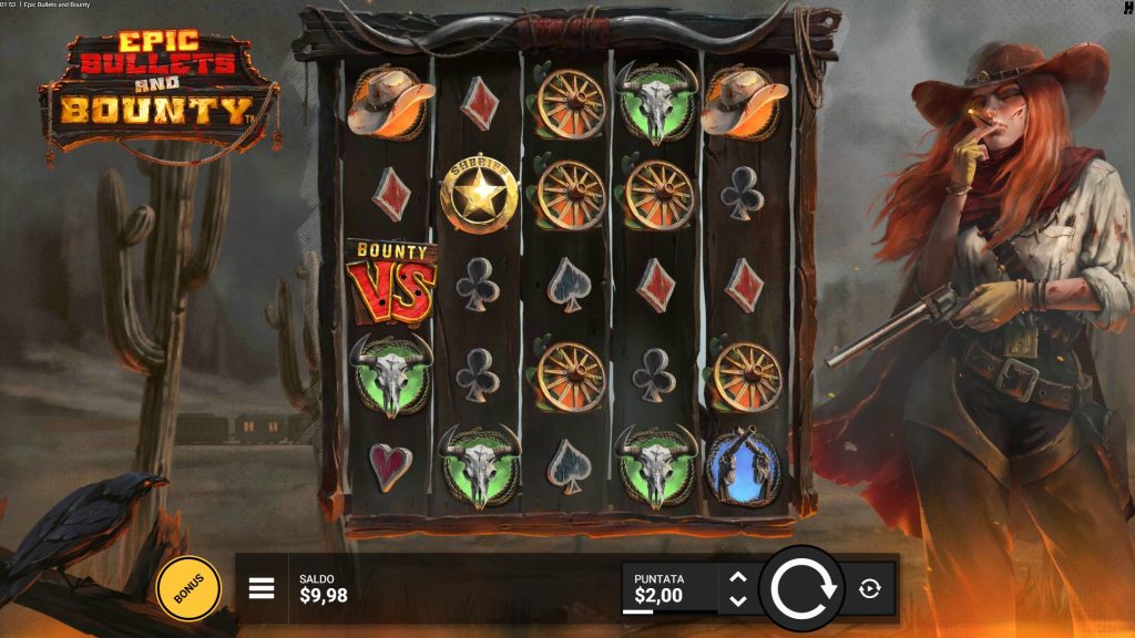 Schermata di gioco Epic Bullets and Bounty slots