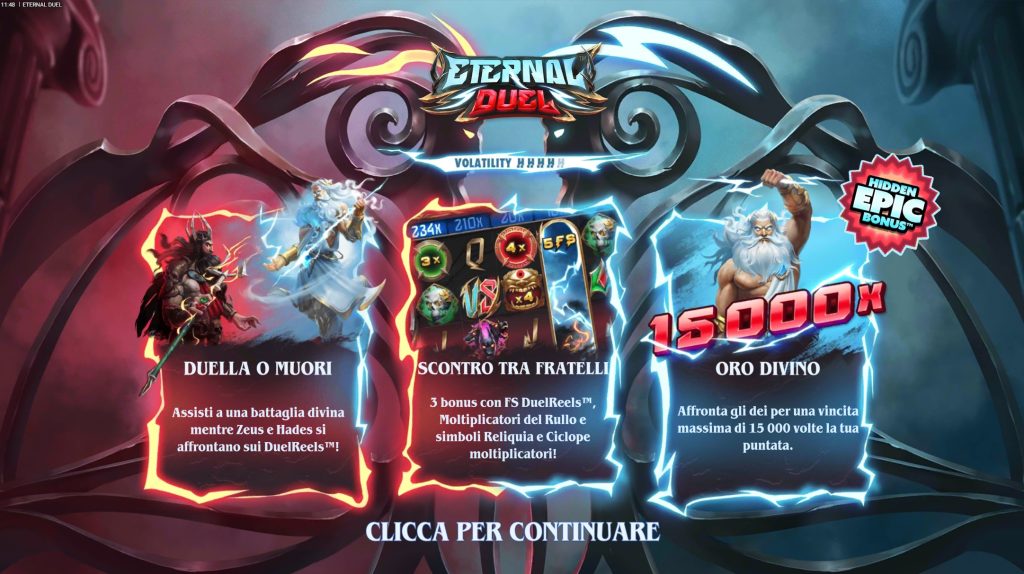 Banner della slot Eternal Duel