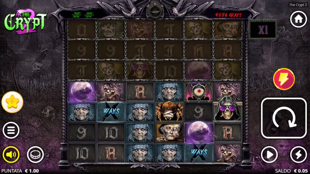 Schermata di gioco The Crypt 2 slots