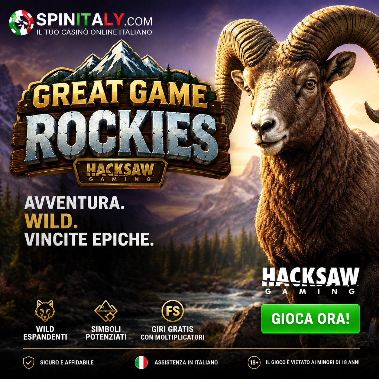 Great Game Rockies slot recensione italiana – RTP 96,33%, bonus caccia e Free Spins